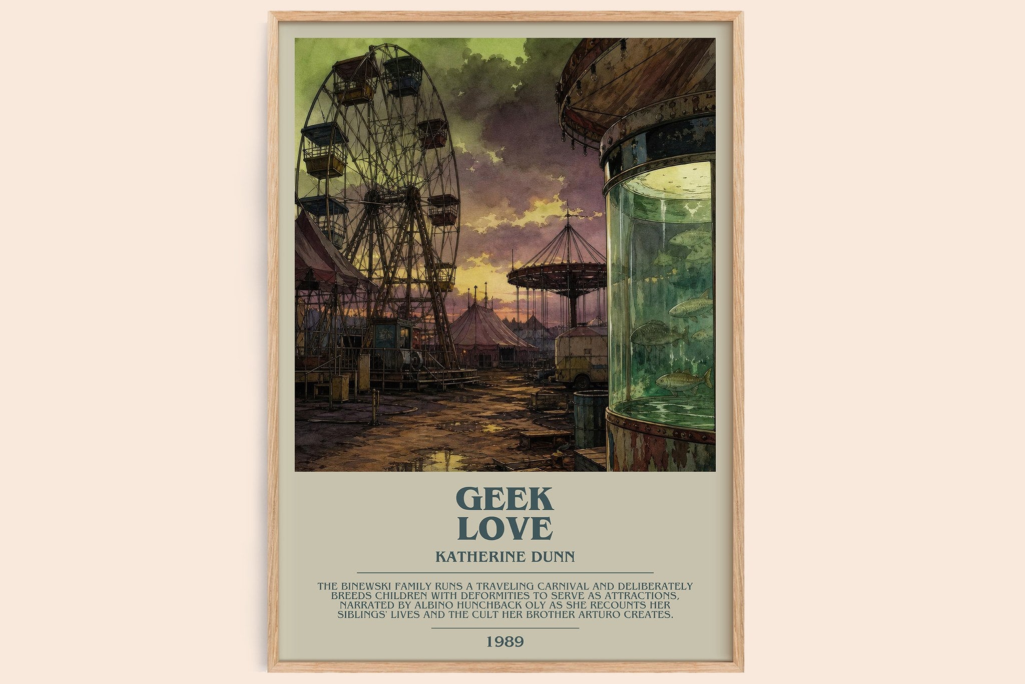 Geek Love Bookish Wall Art by Katherine Dunn