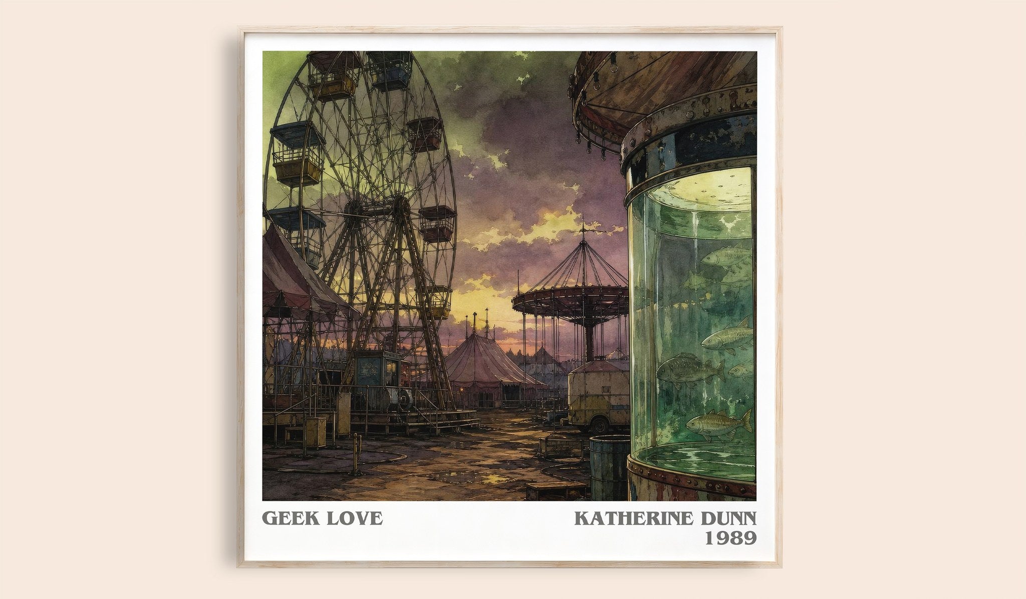 Geek Love Literary Art Print by Katherine Dunn