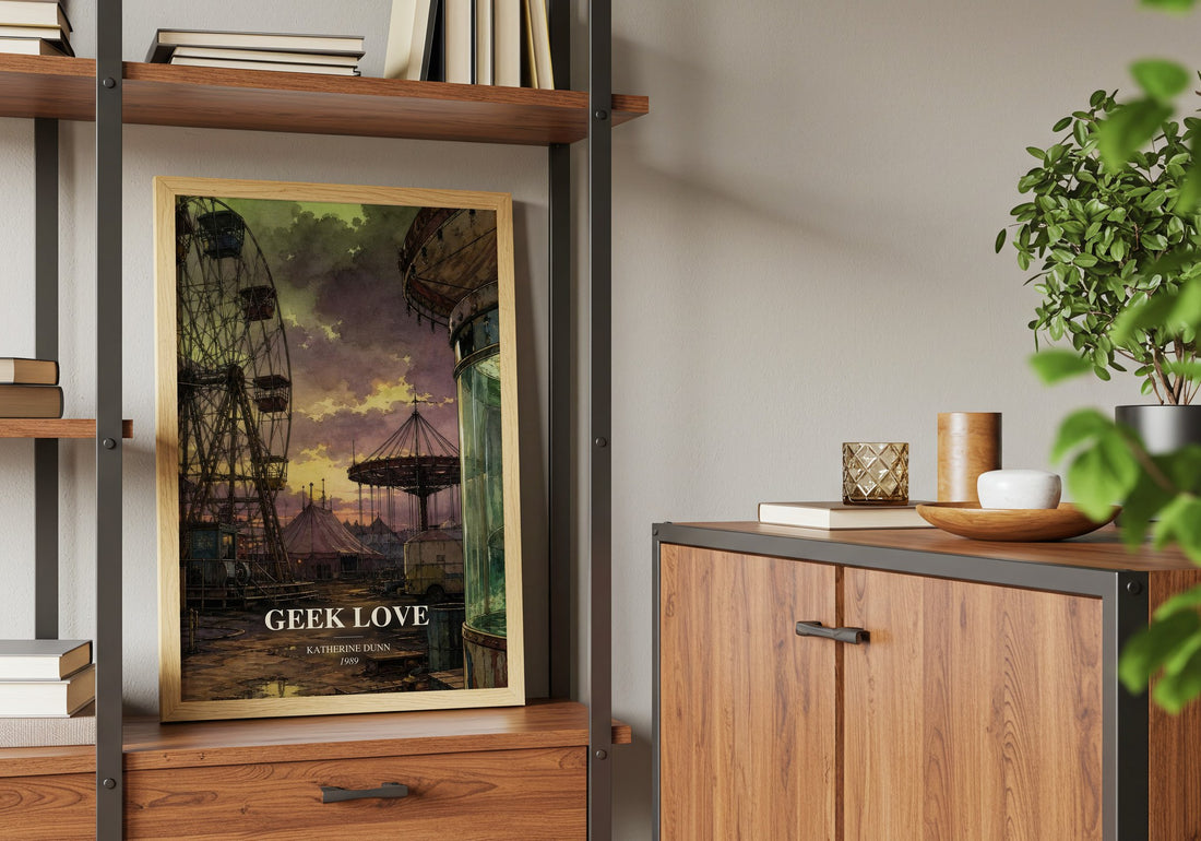 Geek Love book watercolour illustration paper finish options – matte satin gloss
