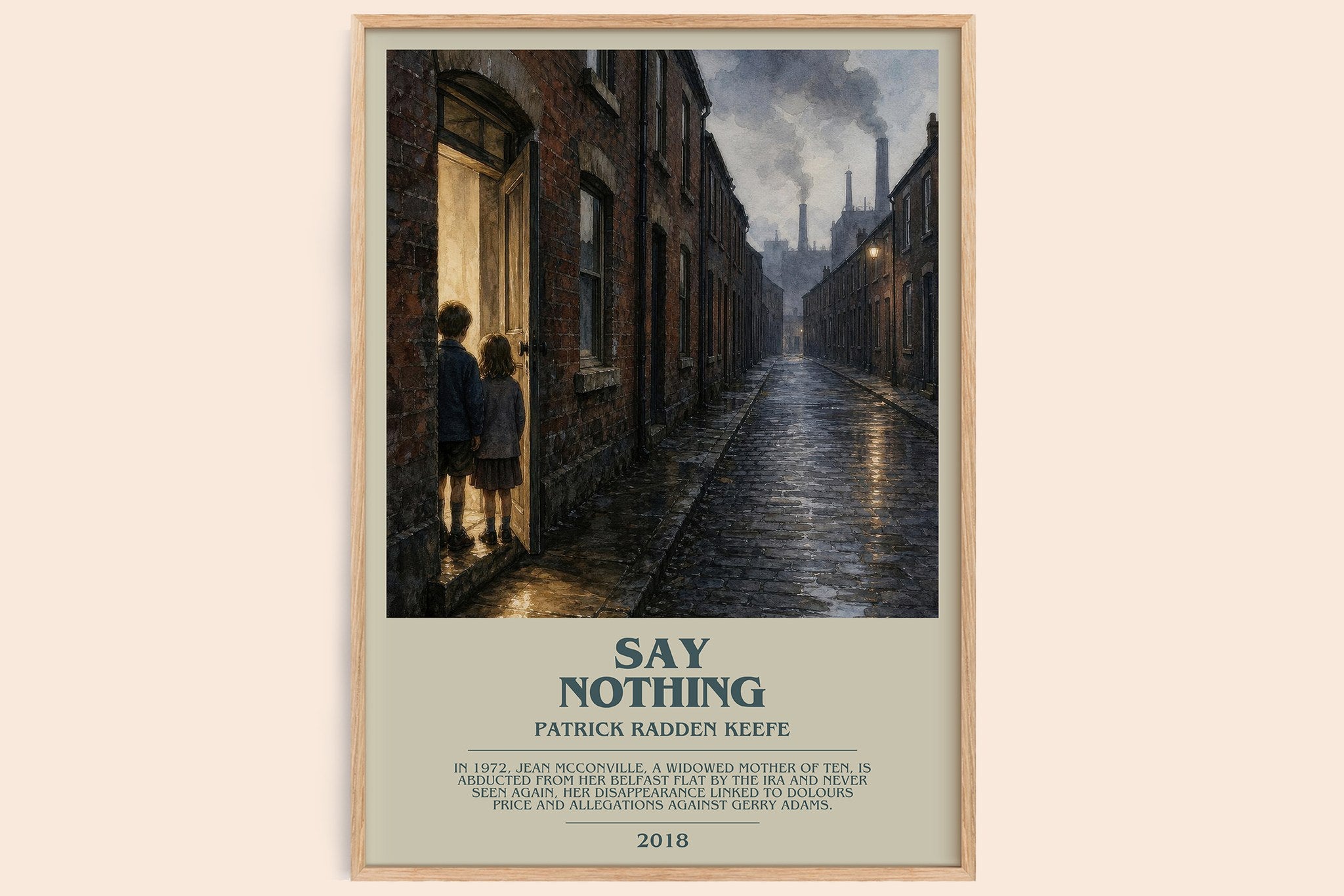 Say Nothing Bookish Wall Art by Patrick Radden Keefe