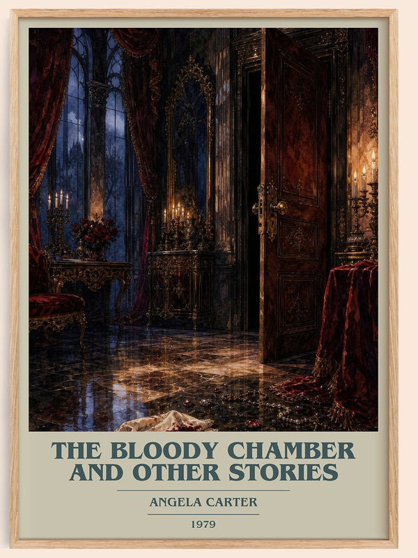 The Bloody Chamber And Other Stories book cover book poster by Angela Carter – framed literary art print