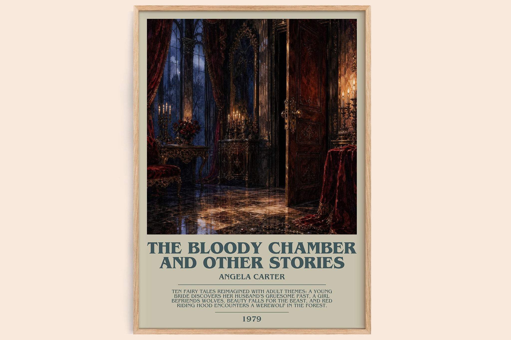 The Bloody Chamber And Other Stories Bookish Wall Art by Angela Carter