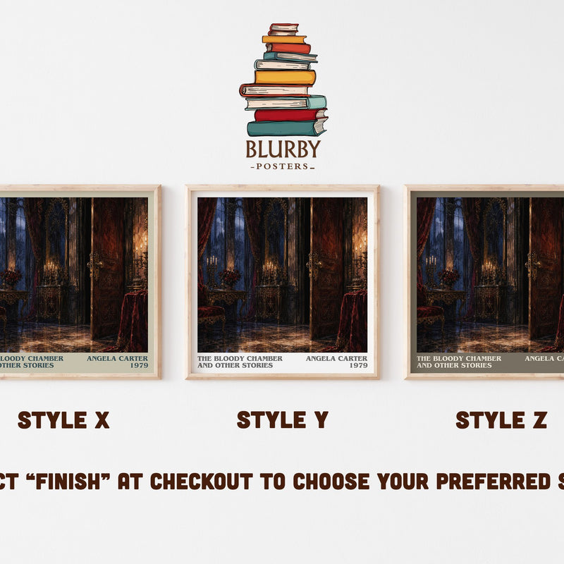 The Bloody Chamber And Other Stories literary print in frame leaning in hallway – literary fiction wall art
