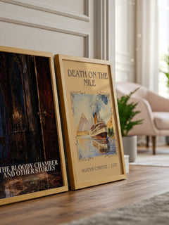 The Bloody Chamber And Other Stories watercolour print framed by window – literary home decor