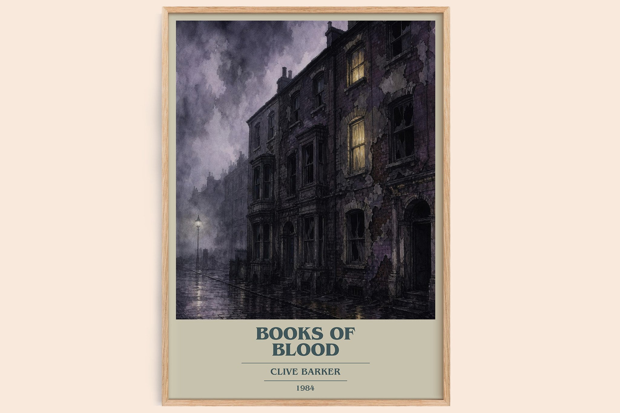 Books of Blood Book Cover Poster by Clive Barker