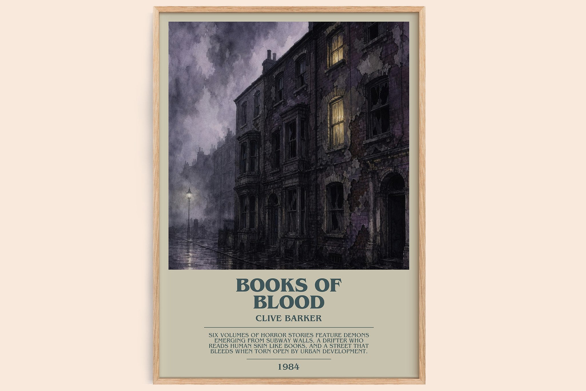 Books of Blood Bookish Wall Art by Clive Barker