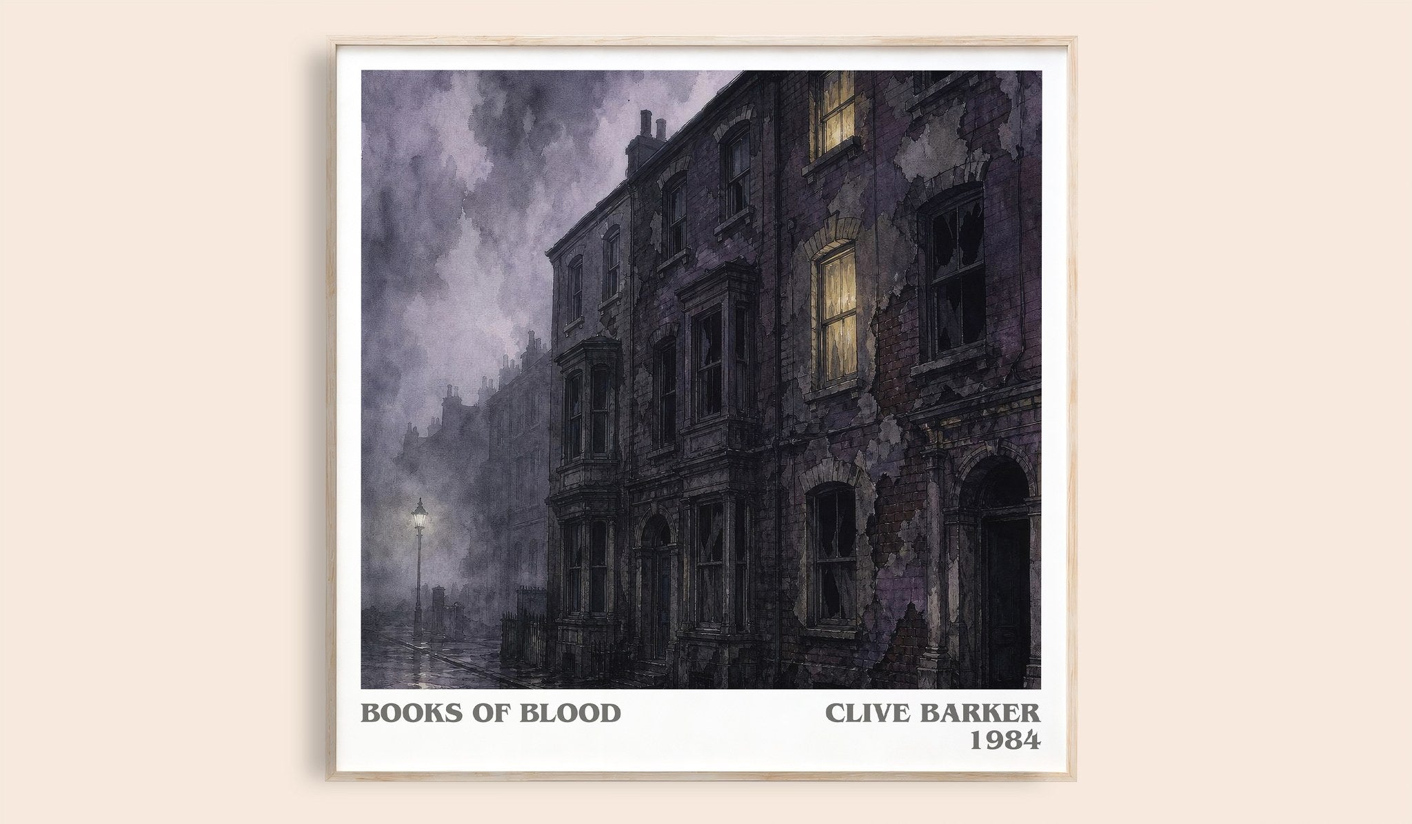 Books of Blood Literary Art Print by Clive Barker