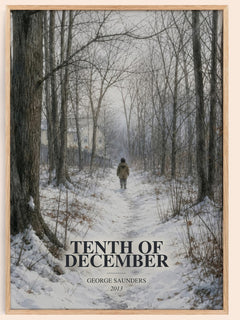 Tenth of December watercolour book poster by George Saunders – framed literary art print