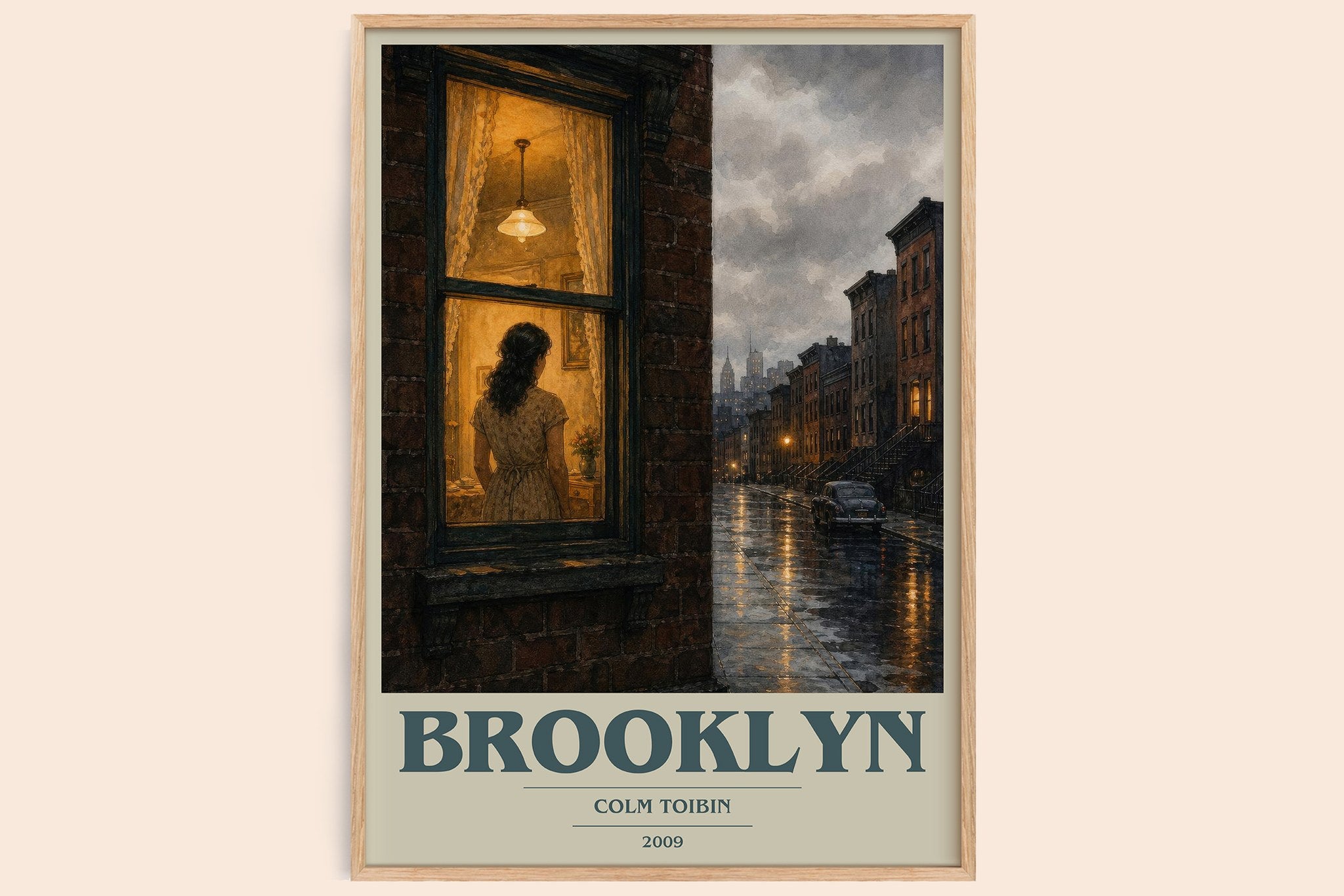 Brooklyn Book Cover Poster by Colm Toibin