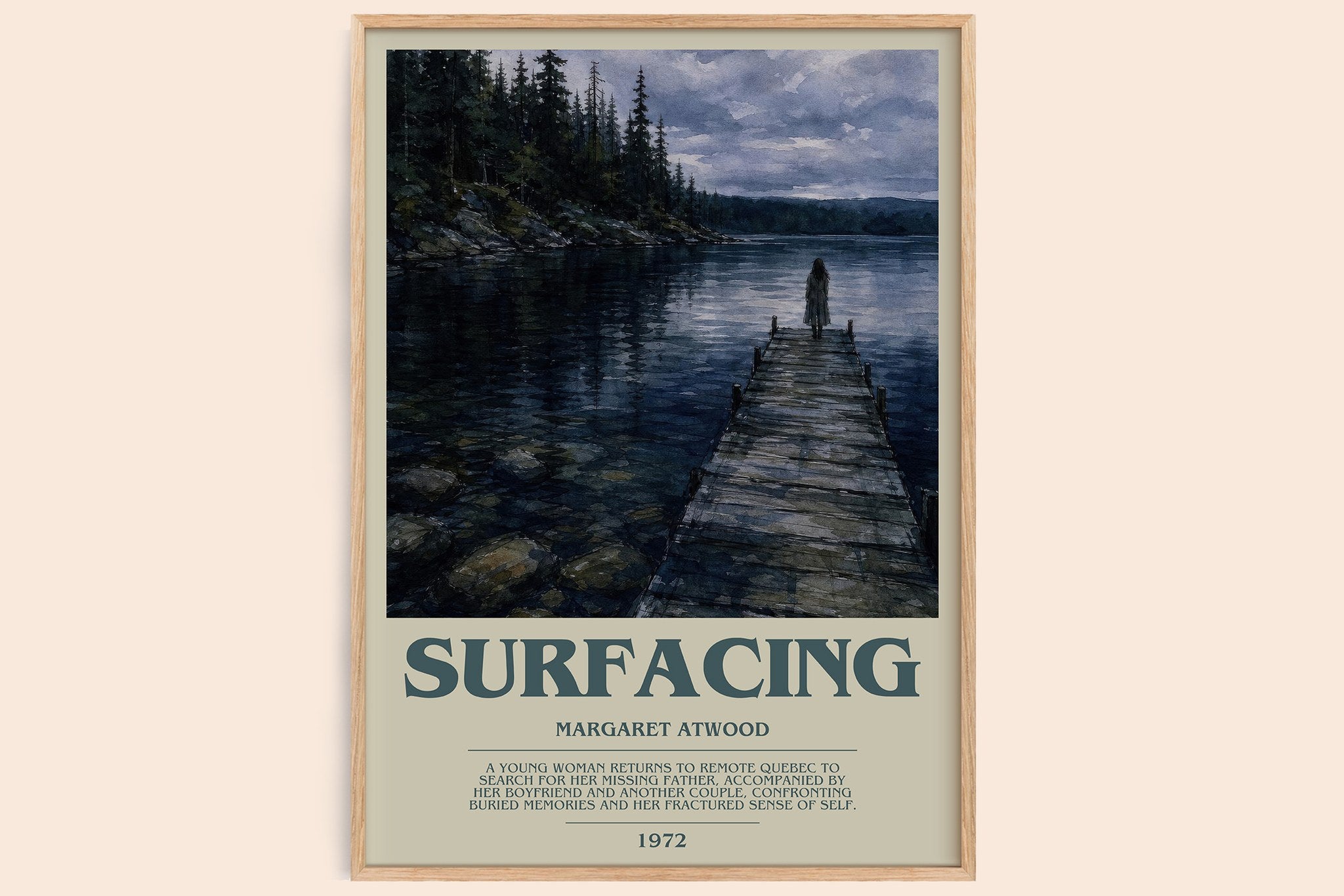 Surfacing Bookish Wall Art by Margaret Atwood