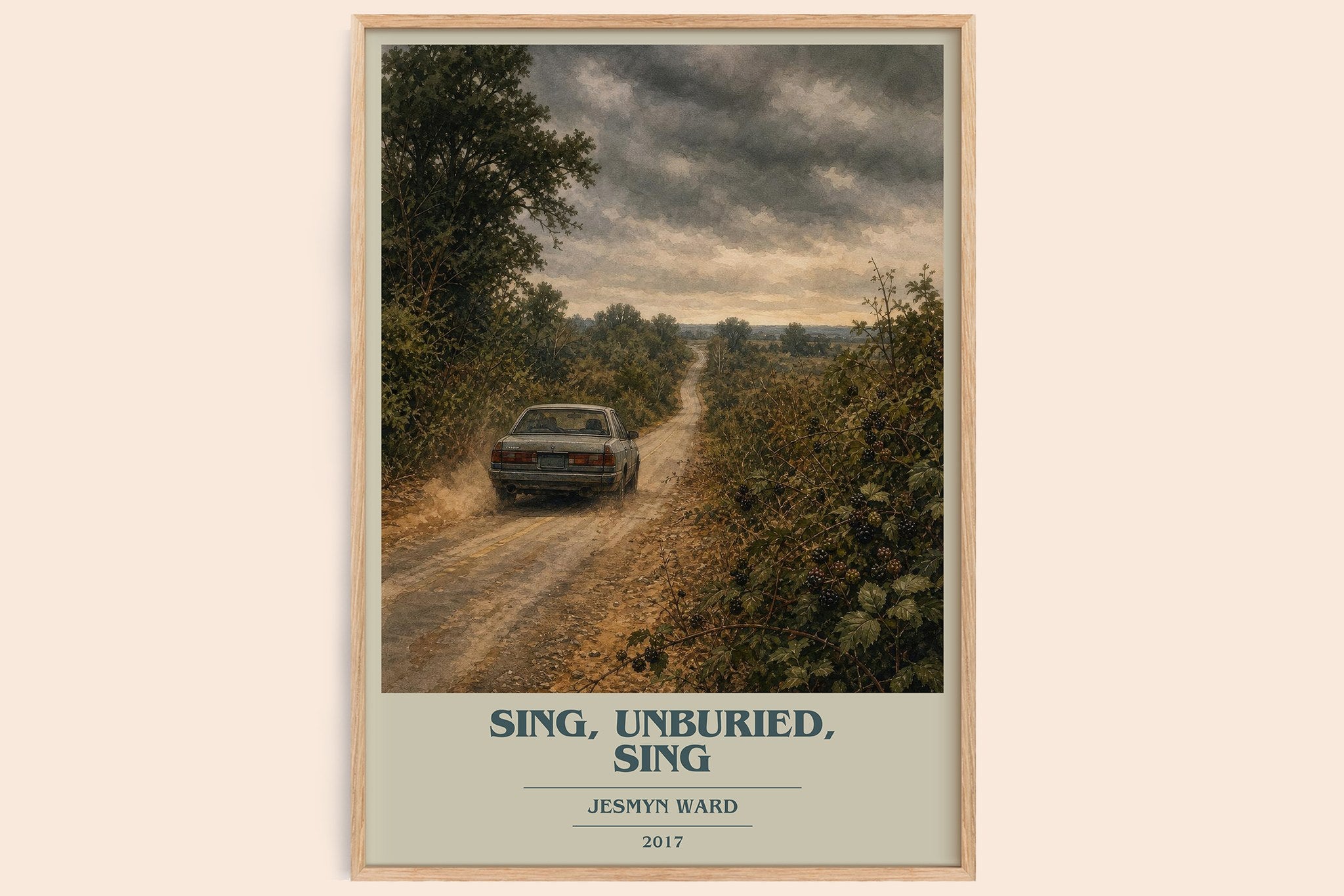 Sing, Unburied, Sing Book Cover Poster by Jesmyn Ward