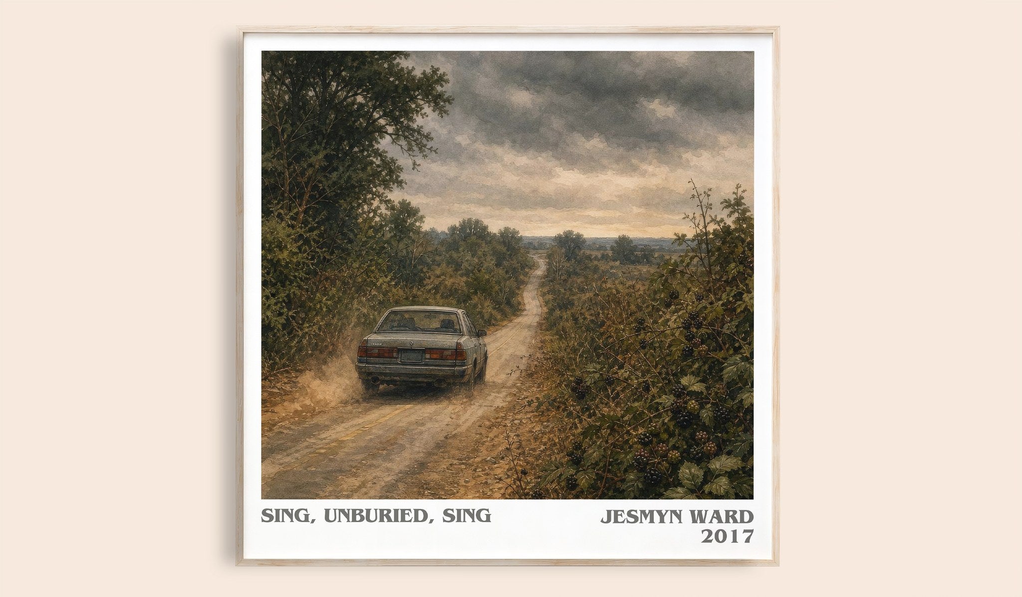 Sing, Unburied, Sing Literary Art Print by Jesmyn Ward