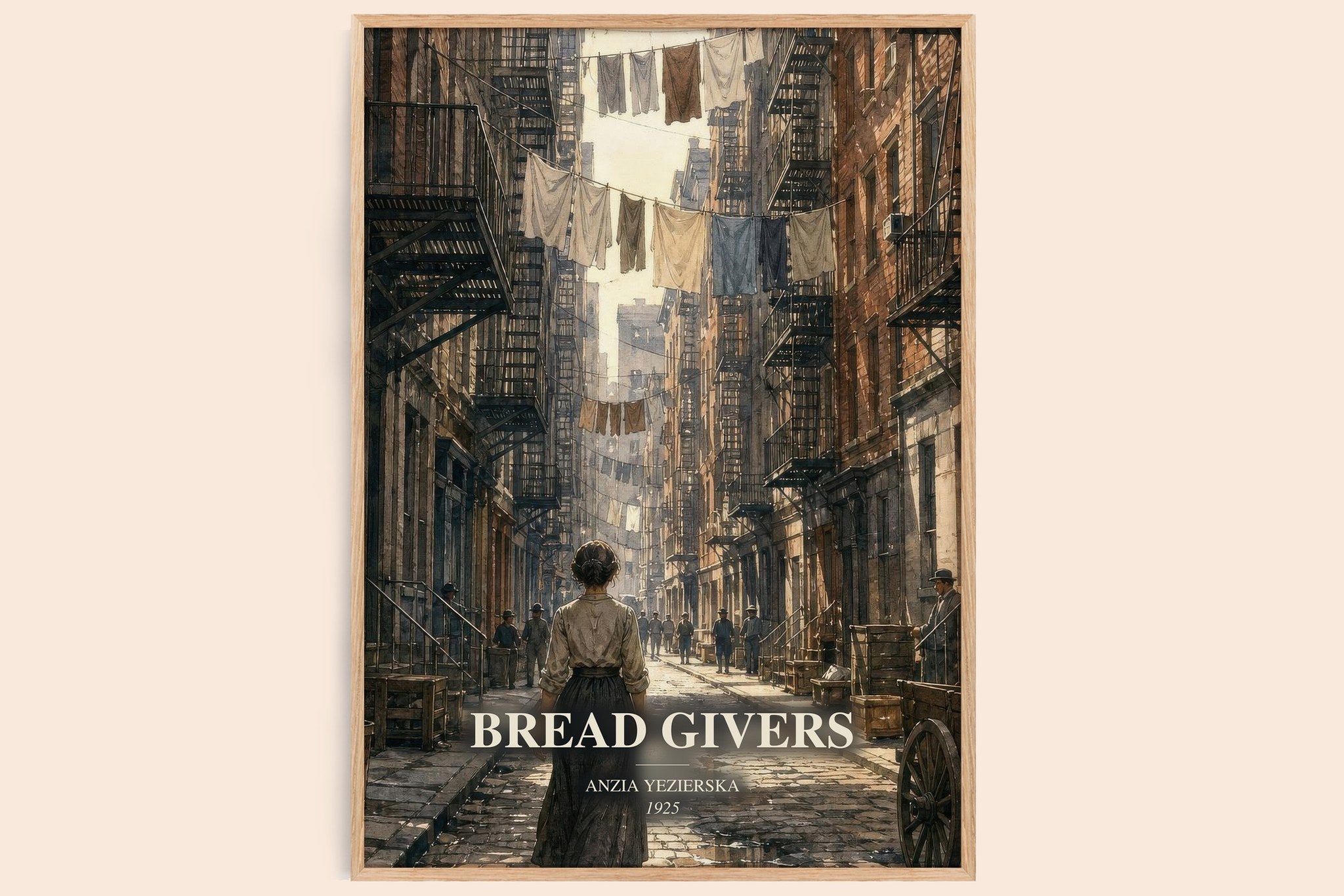 Bread Givers Book Watercolour Illustration by Anzia Yezierska