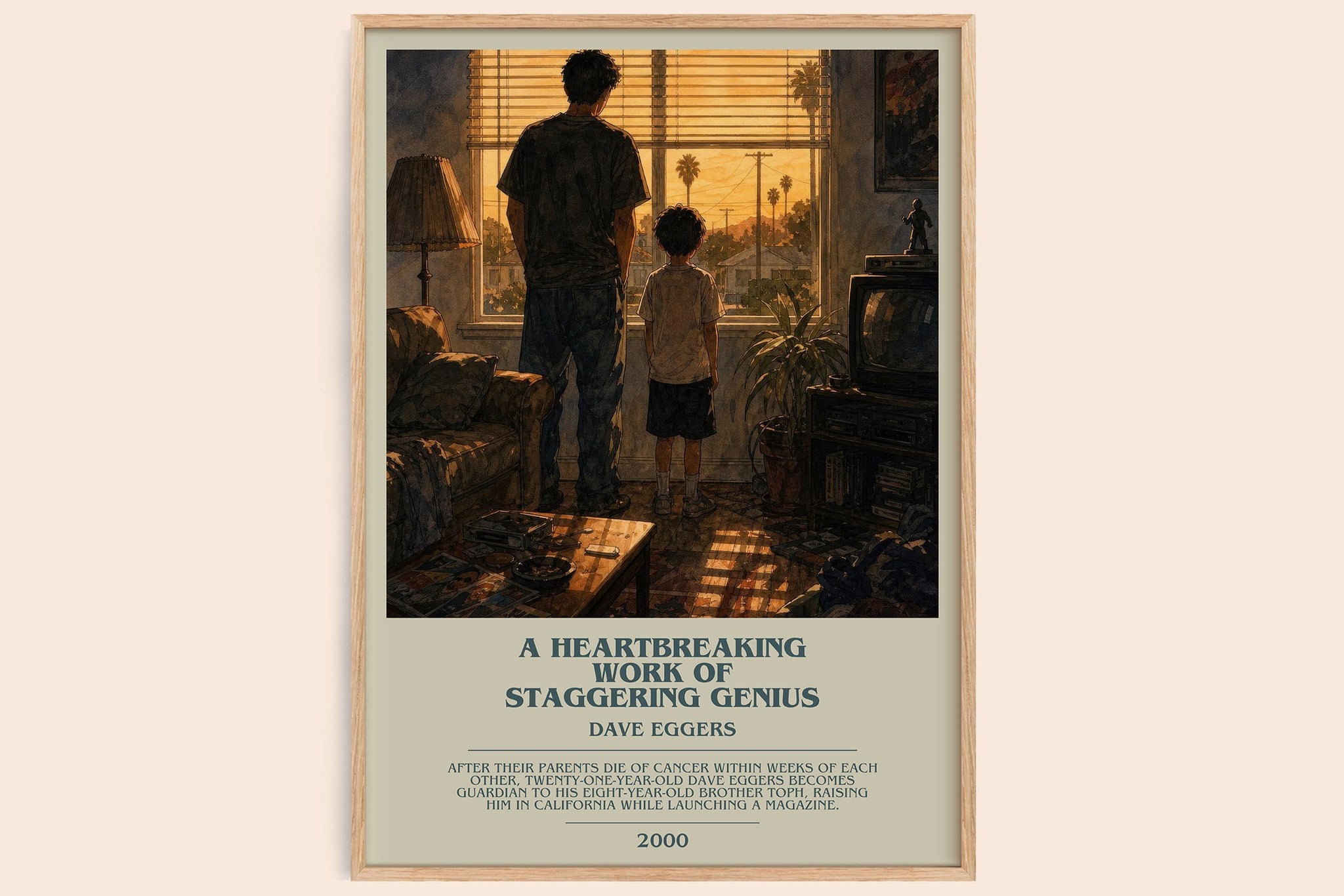 Heartbreaking Work of Staggering Genius Bookish Wall Art by D. Eggers