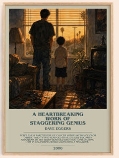 Heartbreaking Work of Staggering Genius Bookish Wall Art by D. Eggers – framed poster