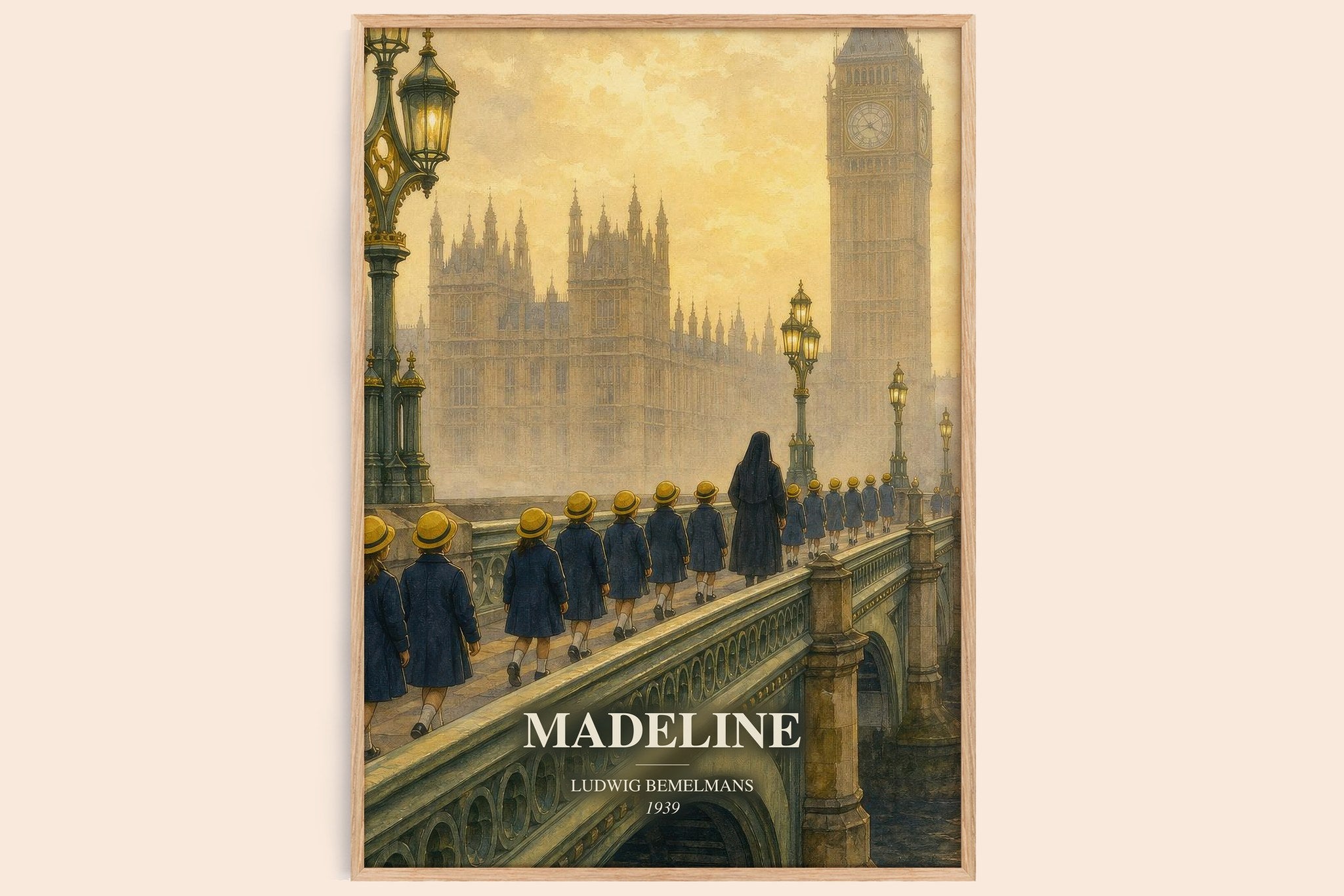Madeline Book Watercolour Illustration by Ludwig Bemelmans