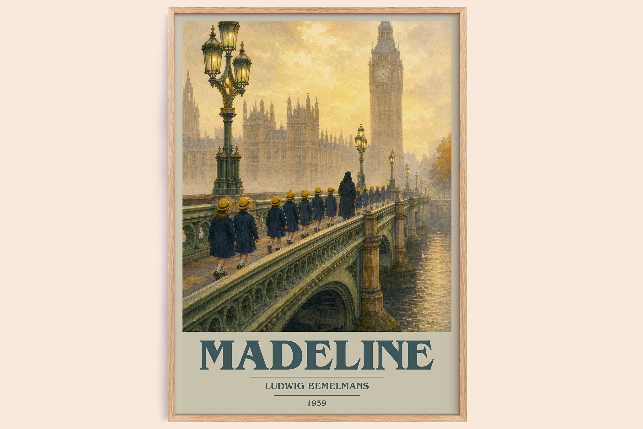 Madeline Book Cover Poster by Ludwig Bemelmans
