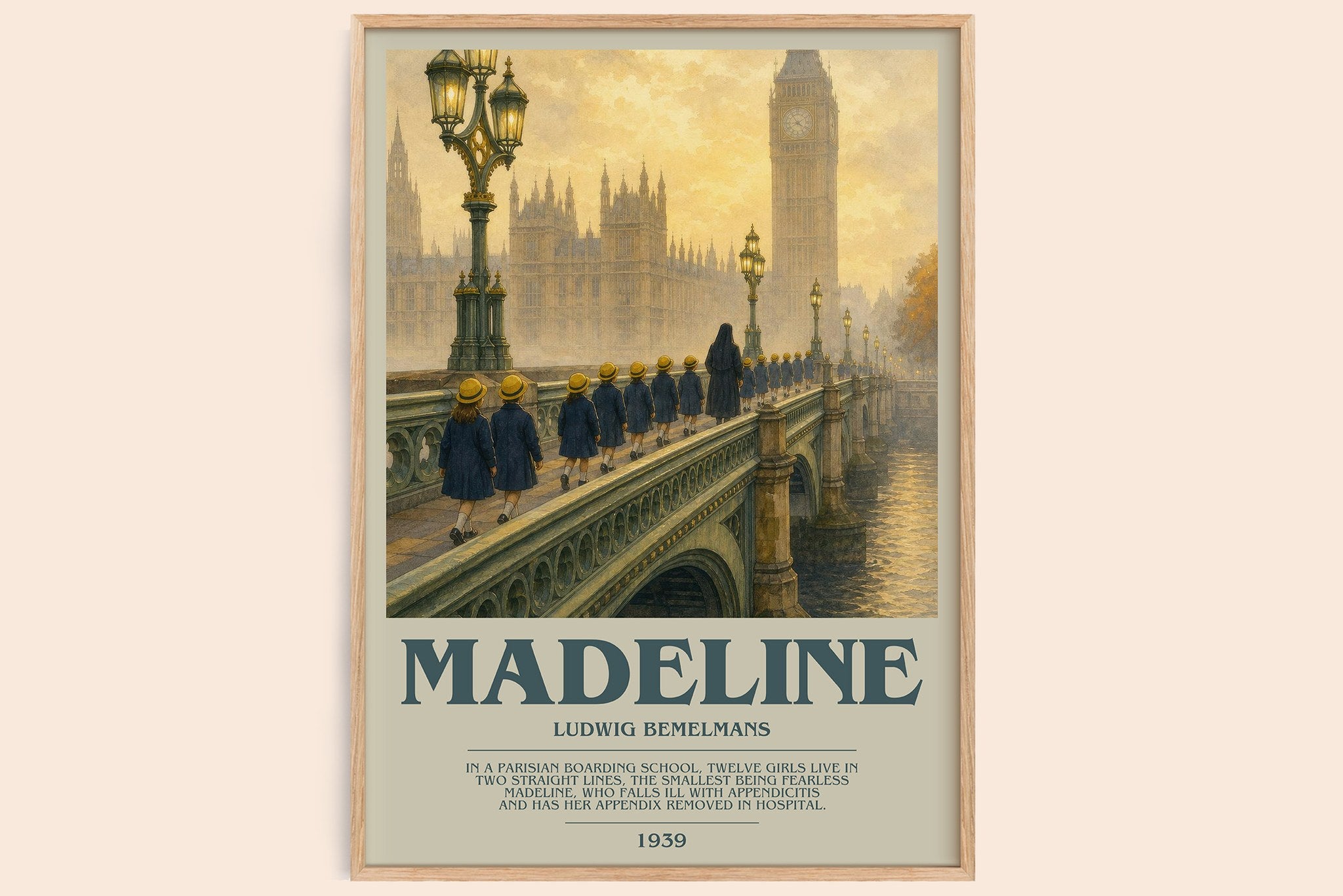 Madeline Bookish Wall Art by Ludwig Bemelmans