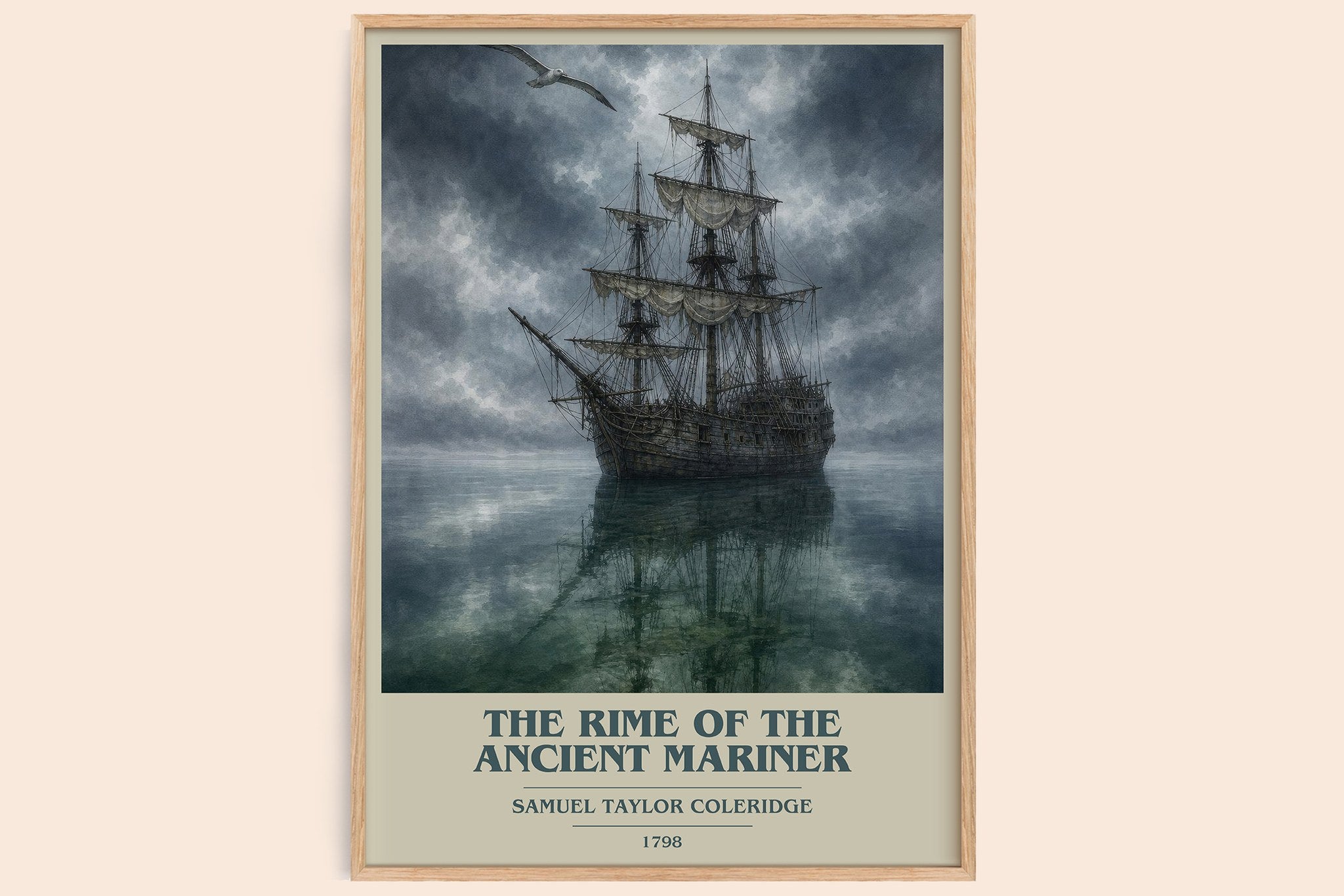 Rime of the Ancient Mariner Book Cover Poster by S. Coleridge
