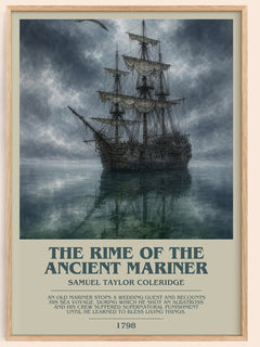 Rime of the Ancient Mariner Bookish Wall Art by S. Coleridge – framed poster