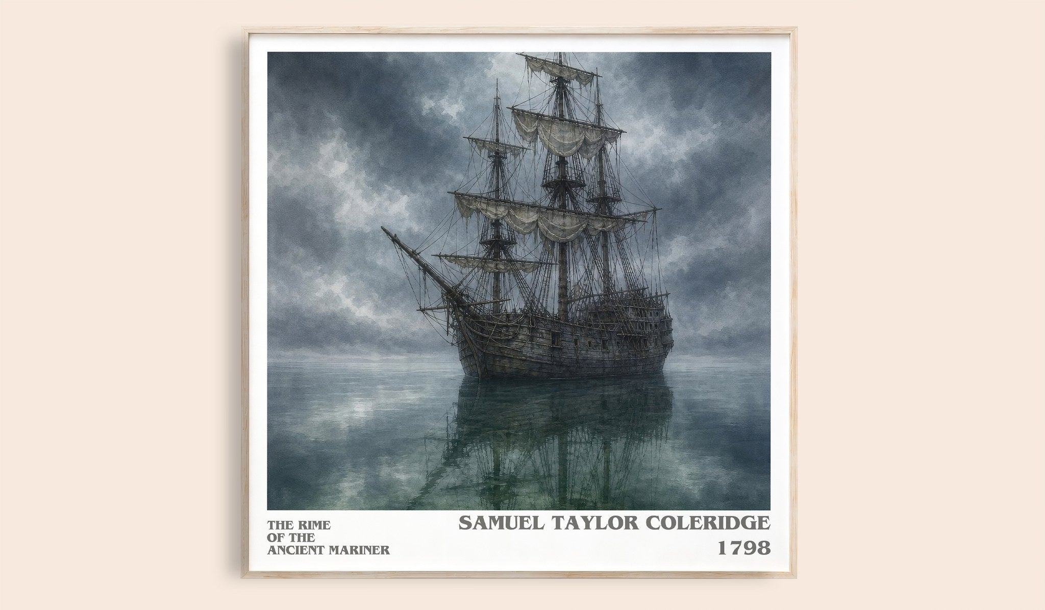 Rime of the Ancient Mariner Literary Art Print by S. Coleridge