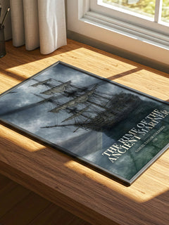 The Rime of the Ancient Mariner watercolour book poster framed on wall – poetry wall art