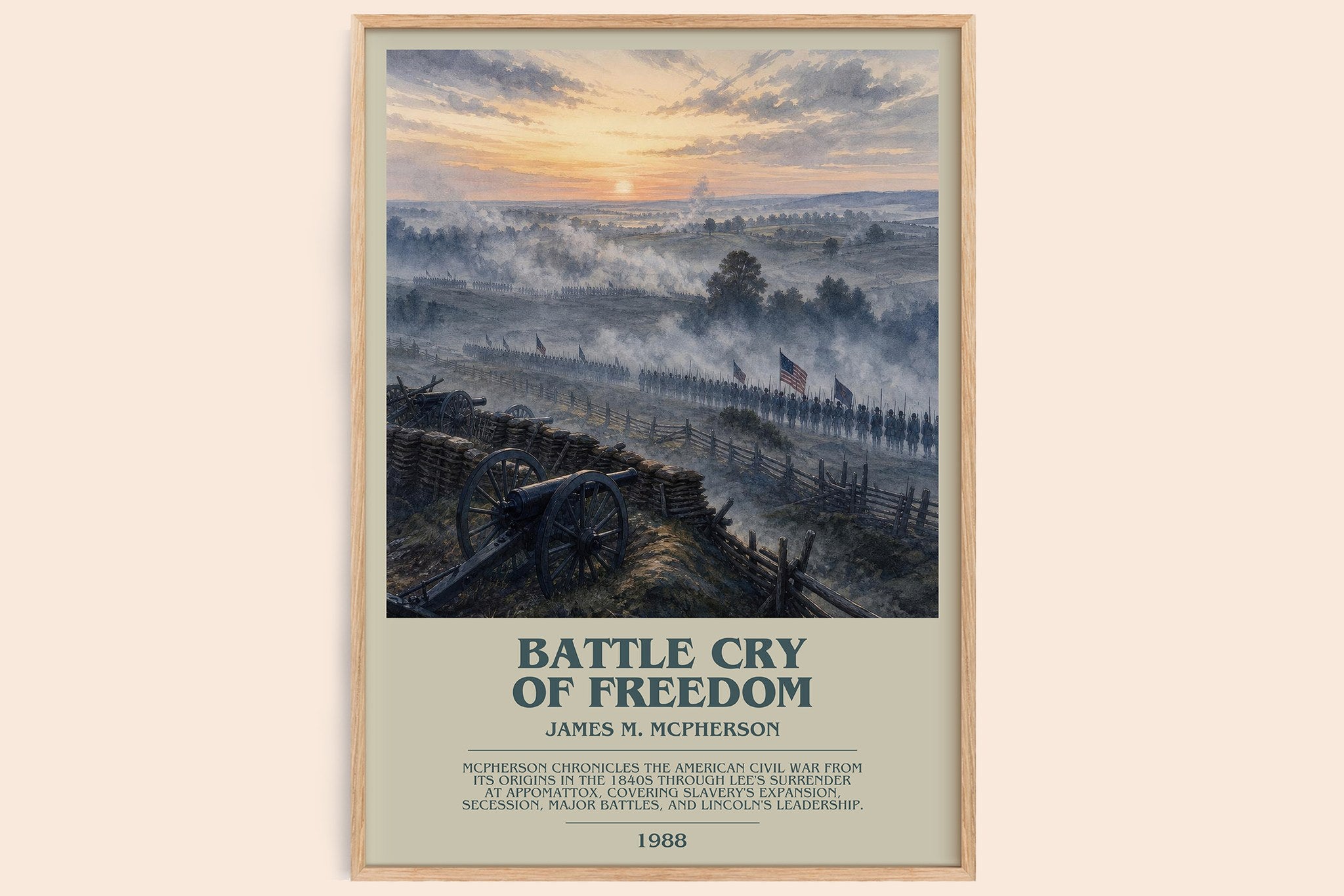 Battle Cry of Freedom Bookish Wall Art by James M. McPherson