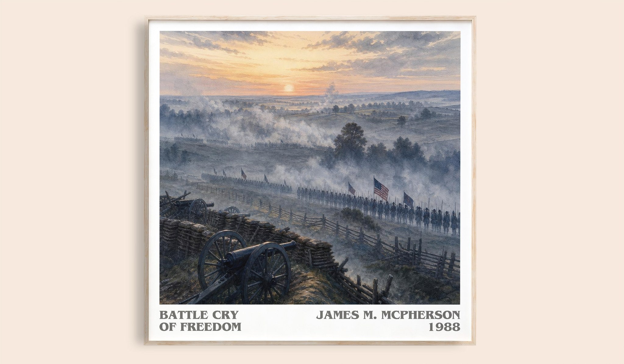 Battle Cry of Freedom Literary Art Print by James M. McPherson