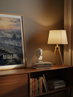 Battle Cry of Freedom watercolour print on bookshelf – James M. McPherson fan gift