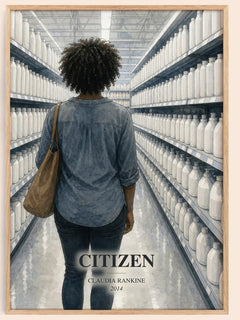 Citizen watercolour book poster by Claudia Rankine – framed literary art print