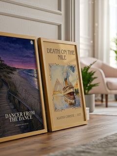 Dancer From The Dance watercolour print framed by window – literary home decor