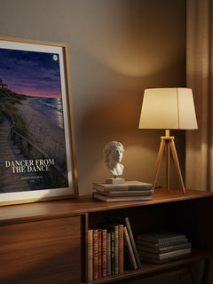 Dancer From The Dance watercolour print on bookshelf – Andrew Holleran fan gift