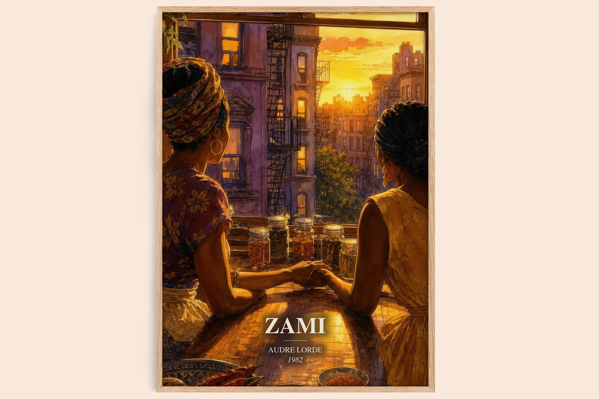 Zami Book Watercolour Illustration by Audre Lorde