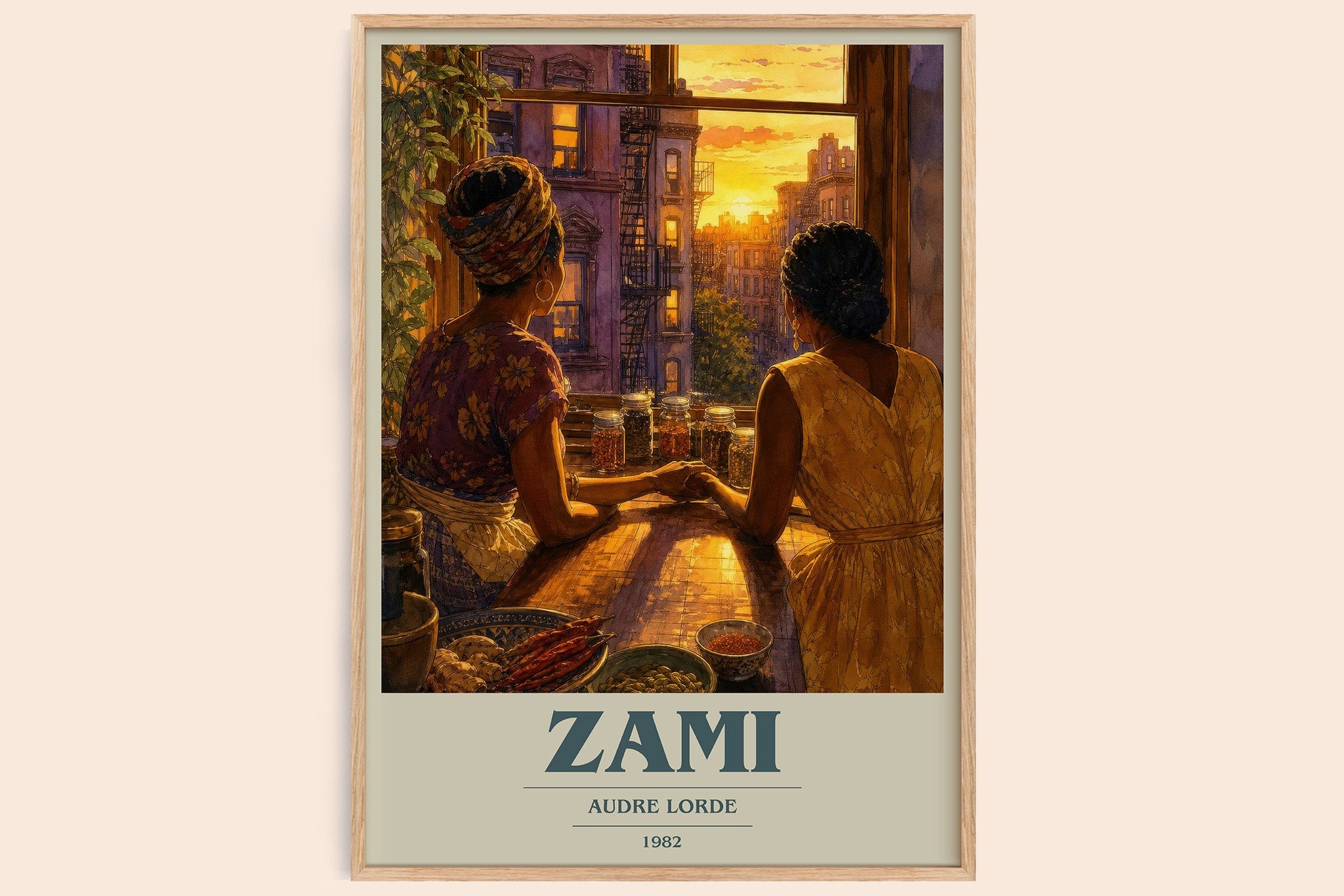 Zami Book Cover Poster by Audre Lorde