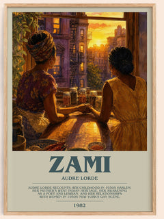 Zami Bookish Wall Art by Audre Lorde – framed poster