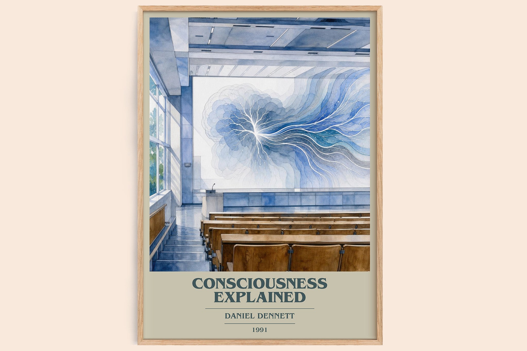 Consciousness Explained Book Cover Poster by Daniel Dennett