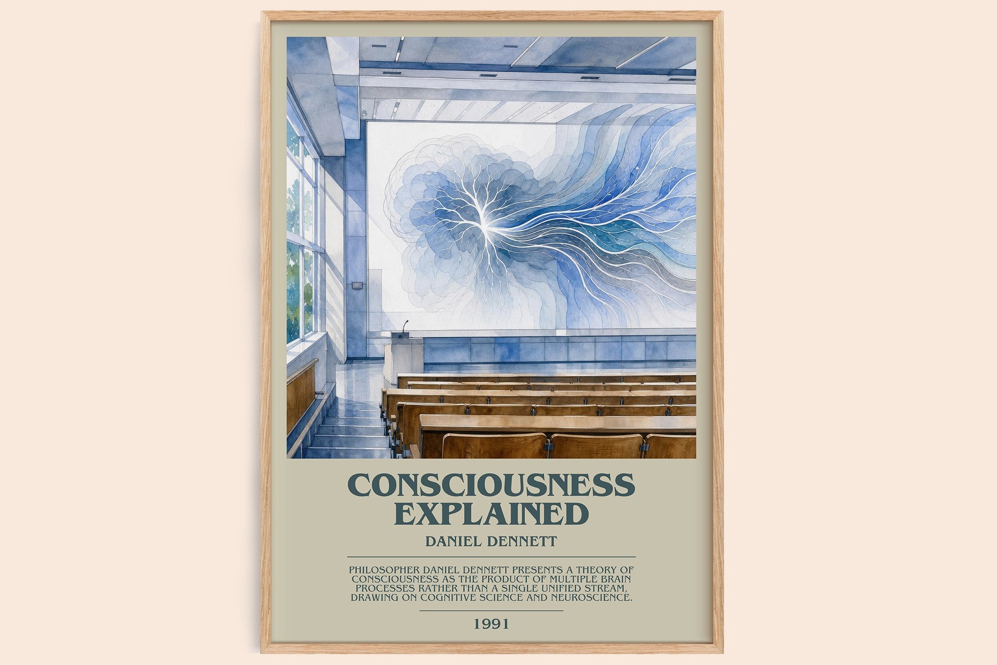Consciousness Explained Bookish Wall Art by Daniel Dennett