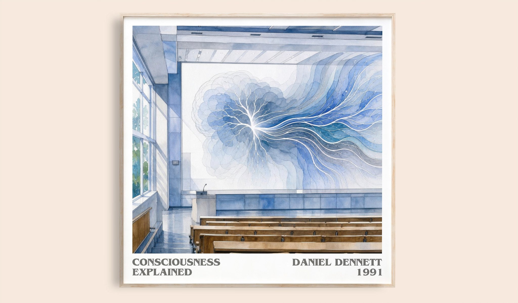 Consciousness Explained Literary Art Print by Daniel Dennett