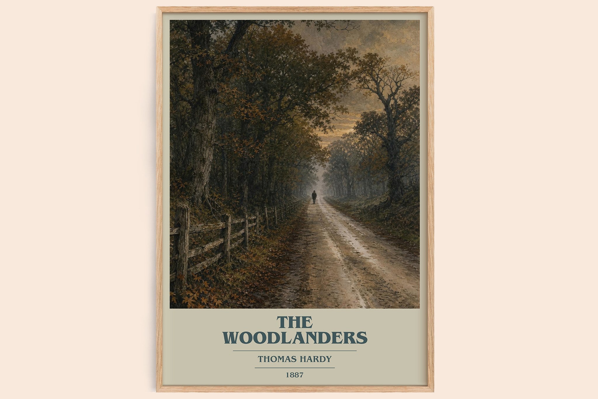 The Woodlanders Book Cover Poster by Thomas Hardy