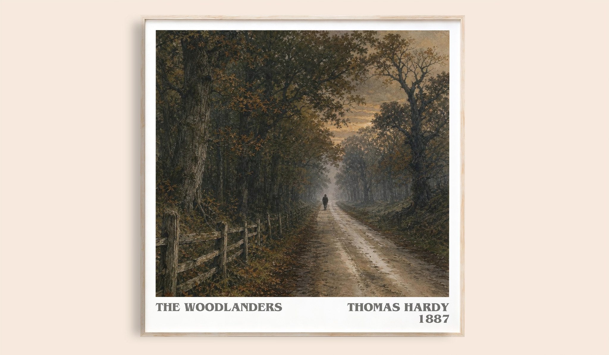 The Woodlanders Literary Art Print by Thomas Hardy