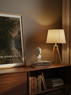 The Woodlanders watercolour print on bookshelf – Thomas Hardy fan gift