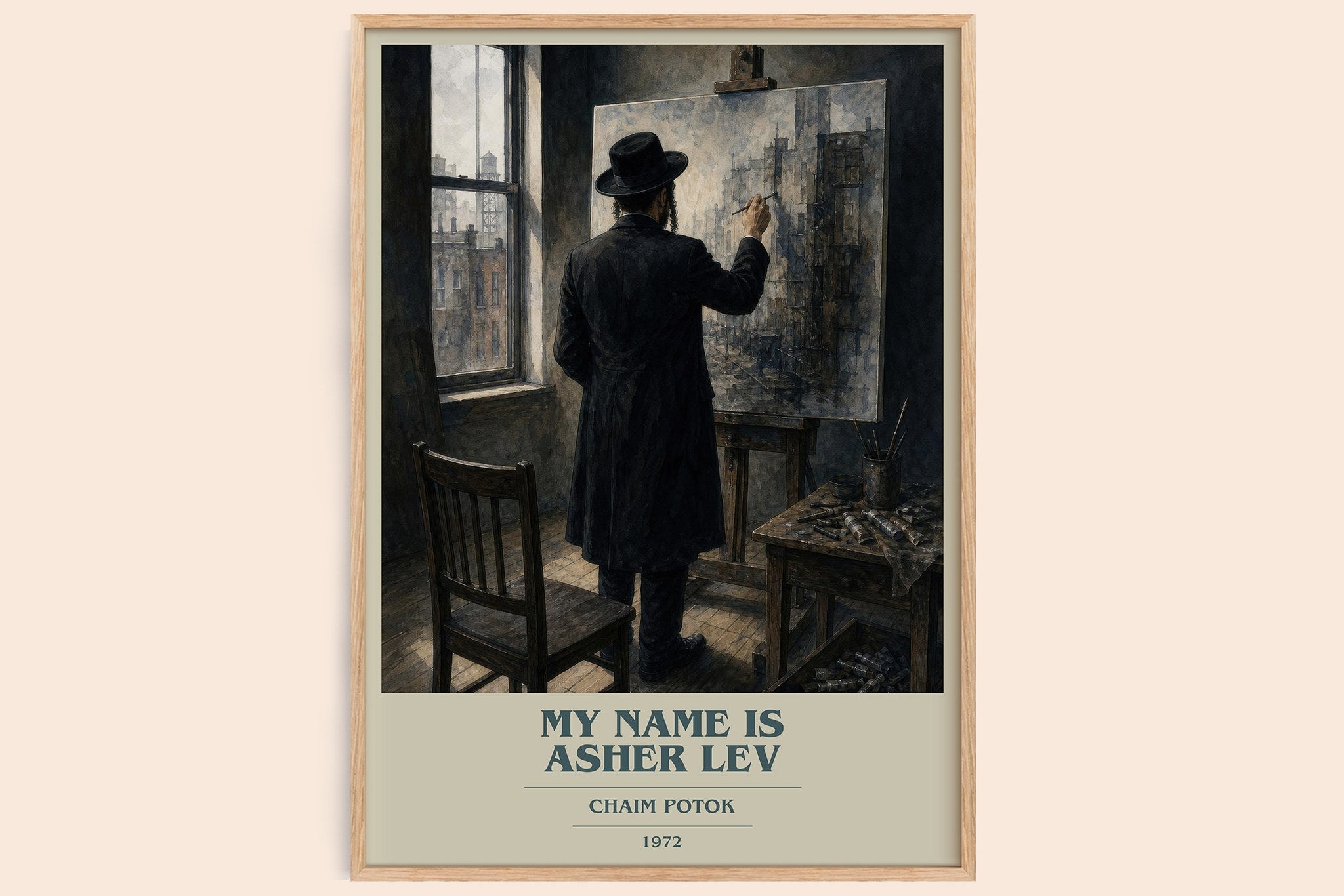 My Name Is Asher Lev Book Cover Poster by Chaim Potok