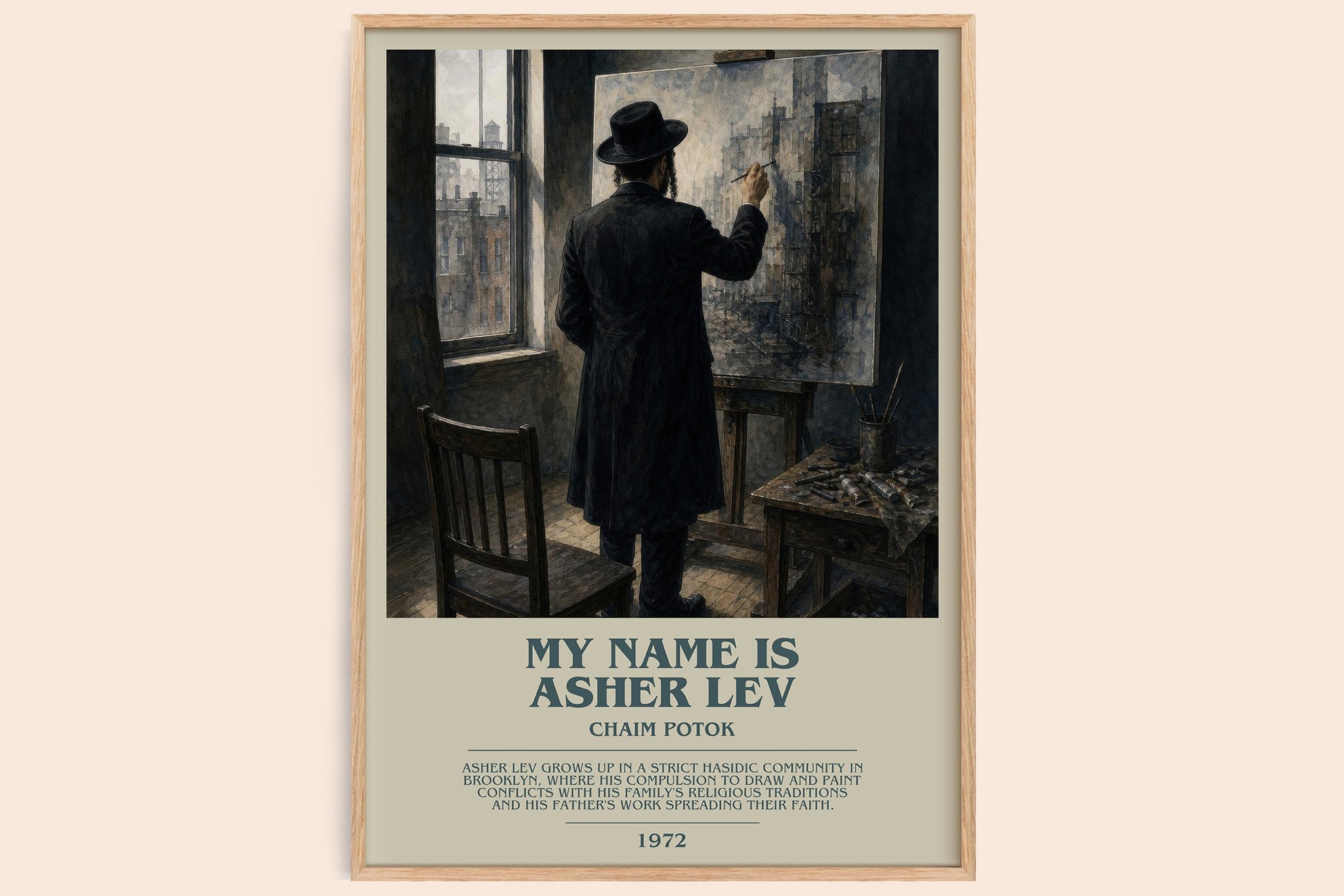My Name Is Asher Lev Bookish Wall Art by Chaim Potok