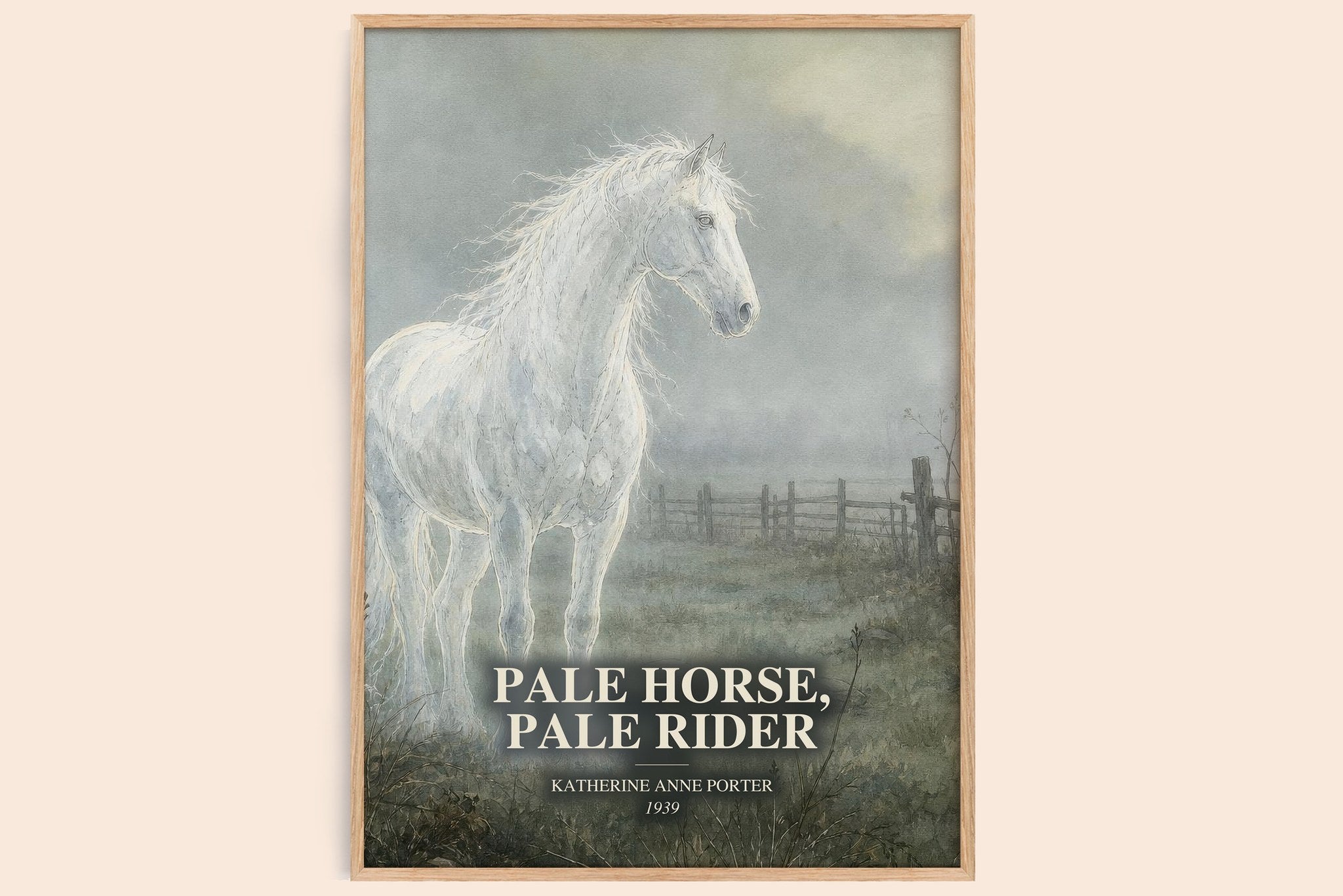Pale Horse, Pale Rider Book Watercolour Illustration by K. Porter