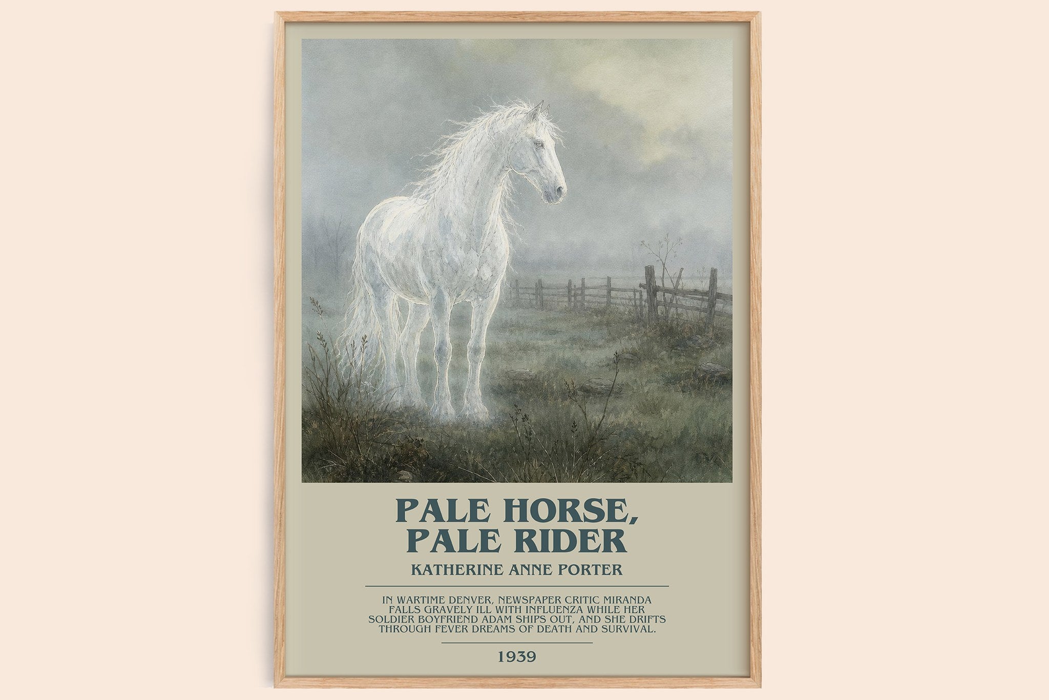 Pale Horse, Pale Rider Bookish Wall Art by Katherine Anne Porter