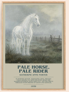 Pale Horse, Pale Rider Bookish Wall Art by Katherine Anne Porter – framed poster