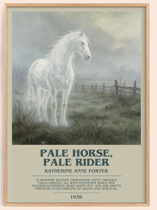 Pale Horse, Pale Rider Bookish Wall Art by Katherine Anne Porter – framed poster
