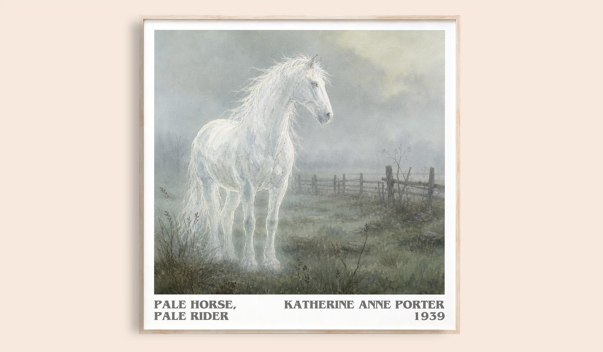 Pale Horse, Pale Rider Literary Art Print by Katherine Anne Porter