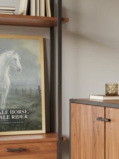 Pale Horse, Pale Rider book watercolour illustration paper finish options – matte satin gloss
