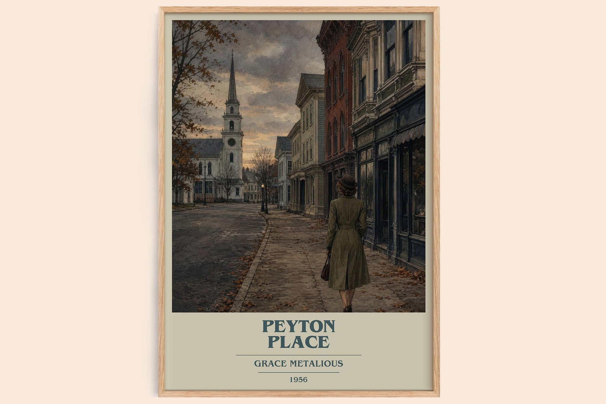 Peyton Place Book Cover Poster by Grace Metalious